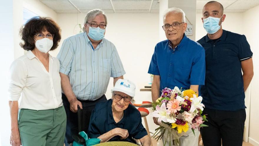 La veïna de Girona Carme Trayter celebra 100 anys