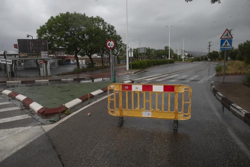 Cortes de tráfico en Sagunt por la intensa lluvia