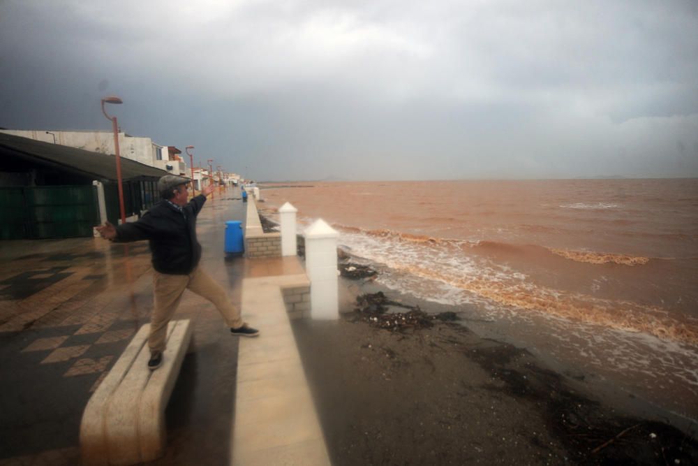 Las consecuencias de las lluvias en el Mar Menor