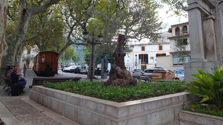 El monumento a los Caídos, en Sóller.