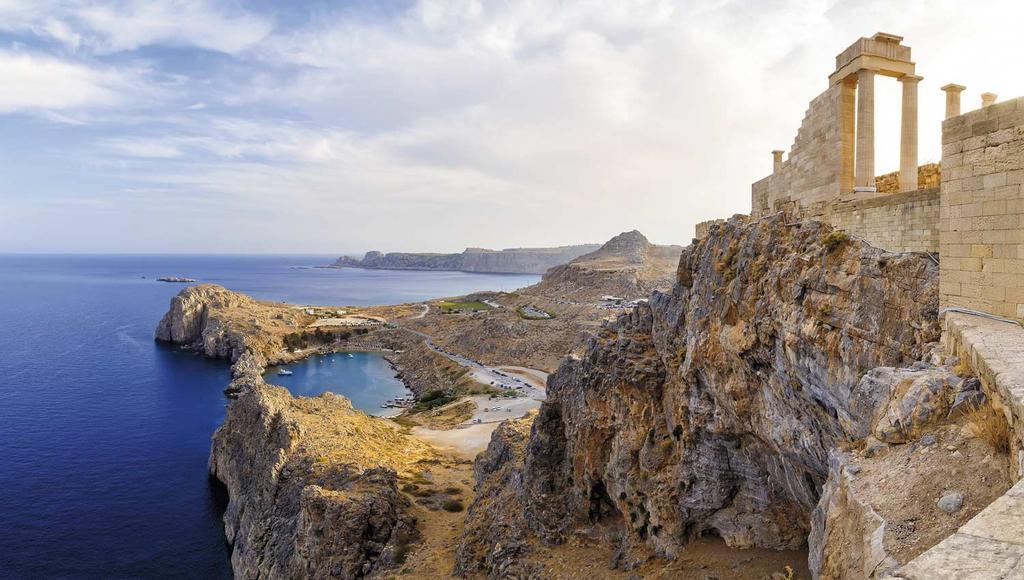 Acrópolis de Lindos, en un promontorio espectacular.
