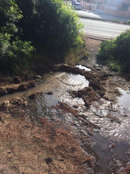 Un río de aguas mal depuradas acaba en la playa des Capellans