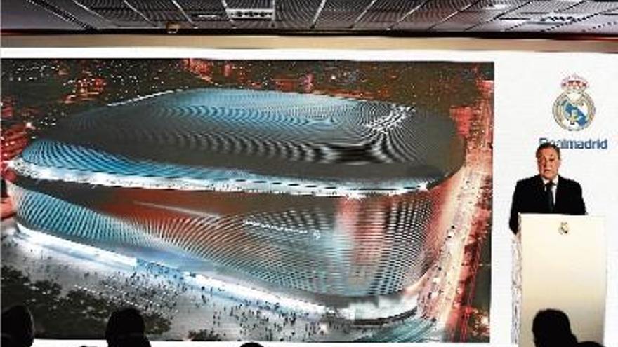 Florentino Pérez presenta el projecte del nou Bernabéu
