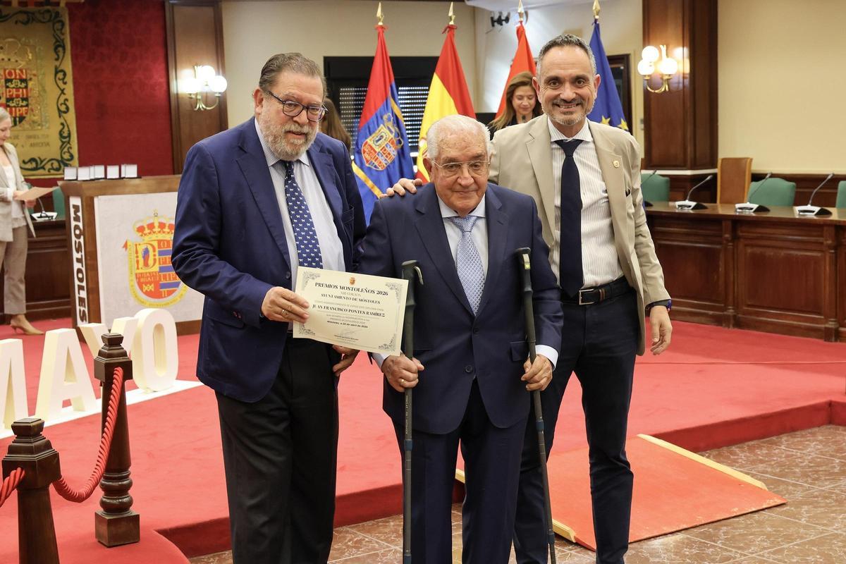 Juan Francisco Pontes, uno de los seis galardonados de los Premios Mostoleños 2026