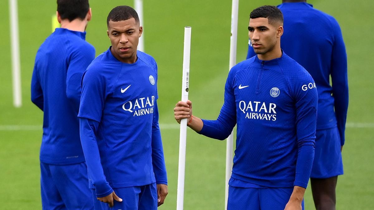 Kylian Mbappé acudió al hotel de concentración de Marruecos para animar a Achraf Hakimi antes de su duelo contra España