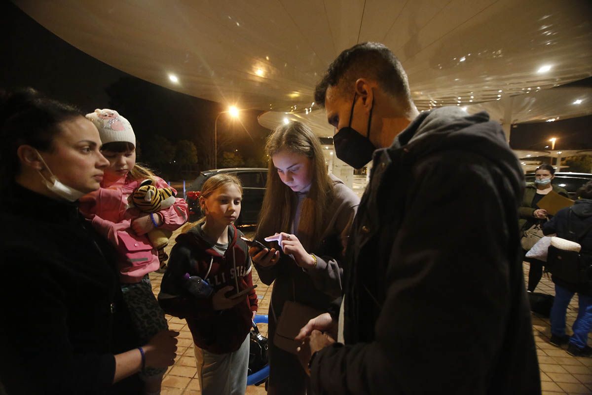 Llega a Córdoba un autobús de refugiados ucranianos