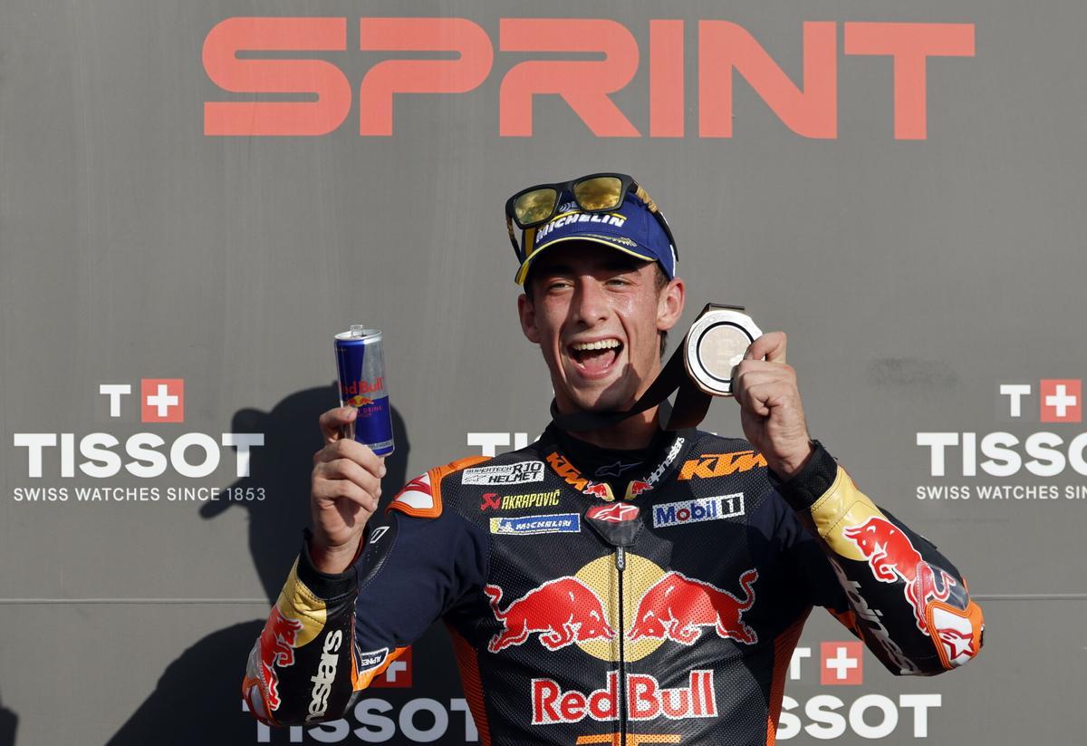 Pedro Acosta, en una imagen de la temporada pasada en MotoGP