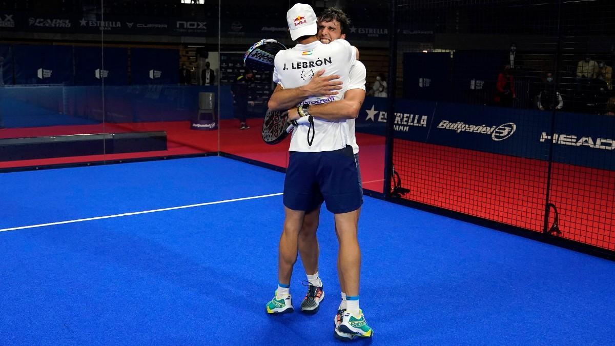 Juan Lebrón y Ale Galán celebrando el pase a la final