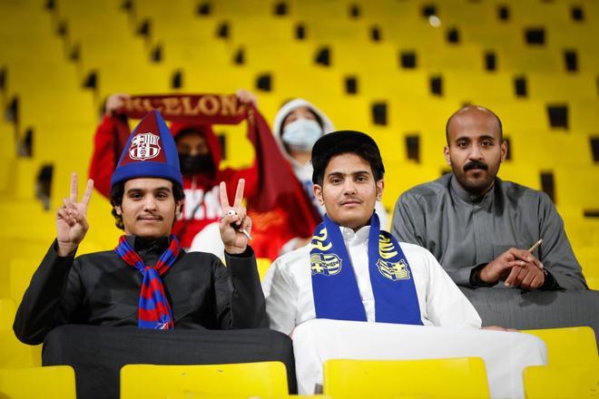 Supercopa de España. El ambiente previo a la semifinal entre el FC Barcelona y el Osasuna