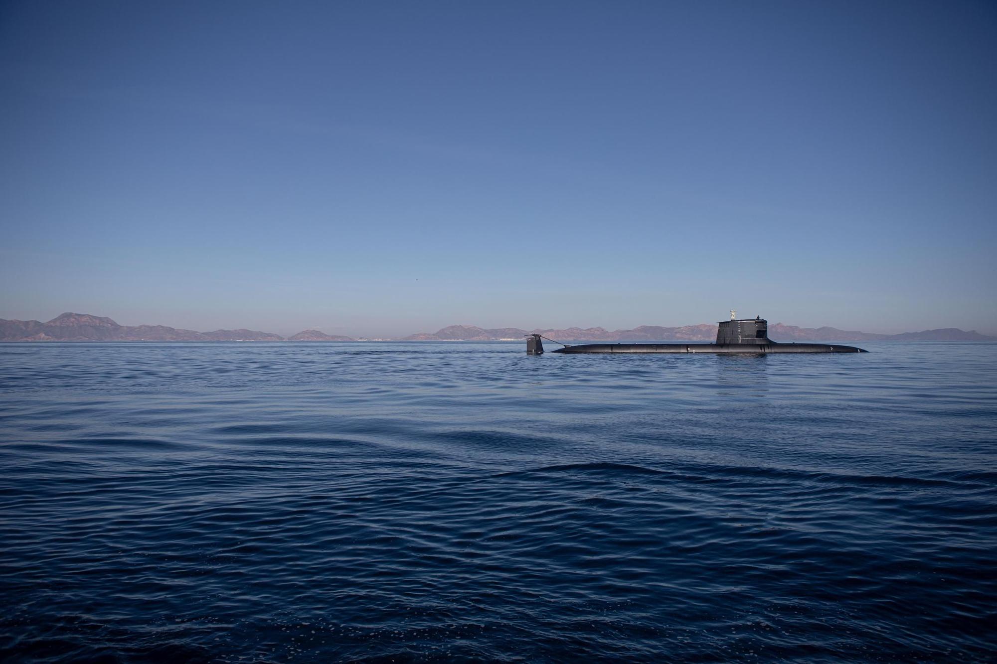 Últimas pruebas del submarino S-81 en Cartagena