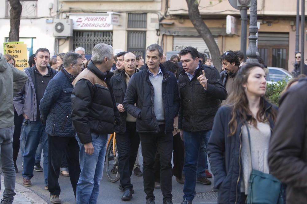 Manifestación en València contra el plurilingüismo