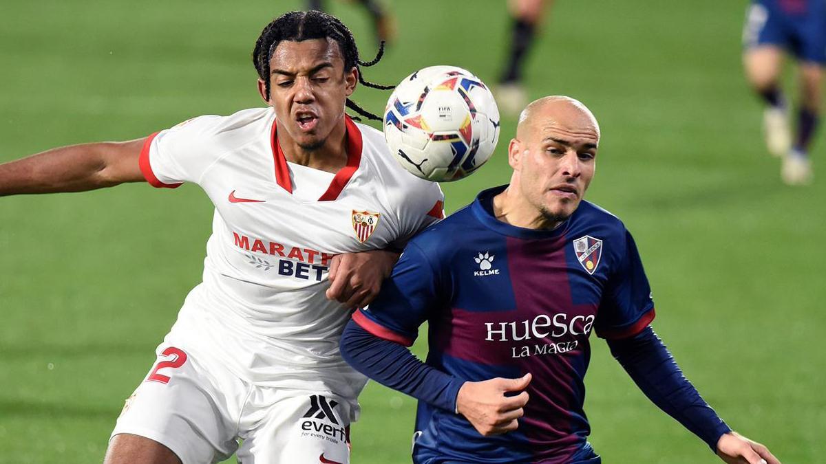 Sandro Ramírez, durante un lance del juego frente al Sevilla