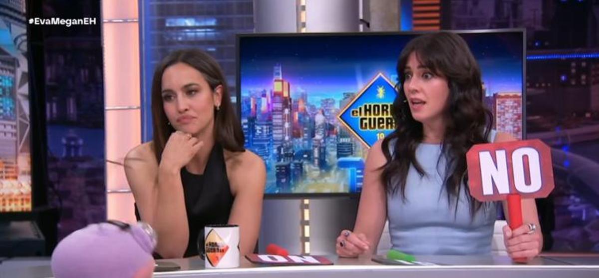 Megan Montaner y Eva Ugarte, en 'El Hormiguero'.