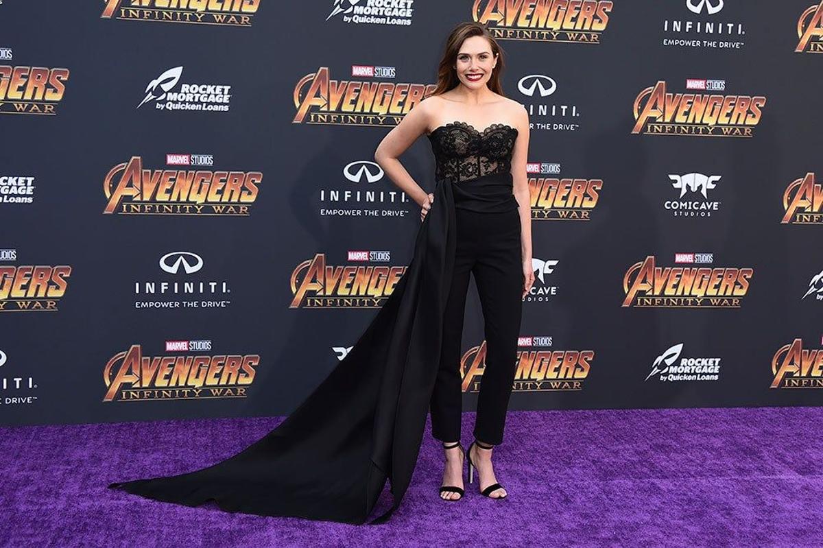 Elizabeth Olsen, en el estreno de 'Los Vengadores: Infinity War' en Los Ángeles