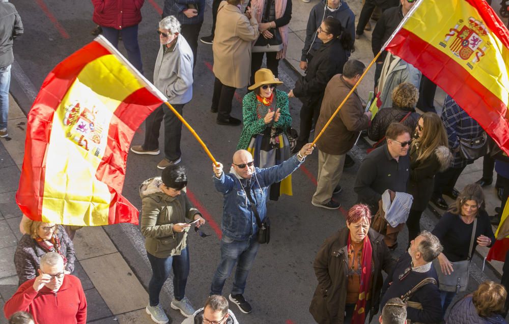 Manifestación en Alicante contra el gobierno de Pedro Sánchez
