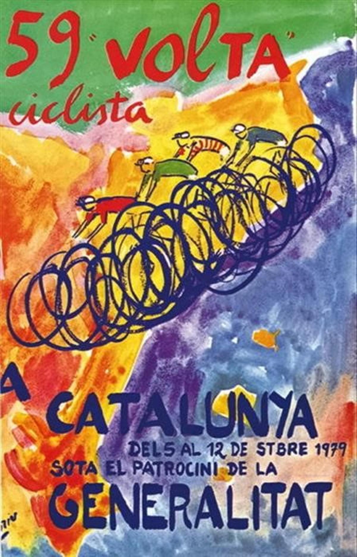 Cartel de la Volta Ciclista a Catalunya de 1979.