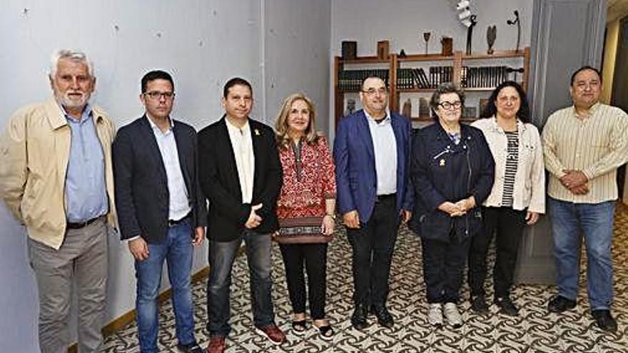 Presentació dels candidats d&#039;IdS, ahir, a Girona.