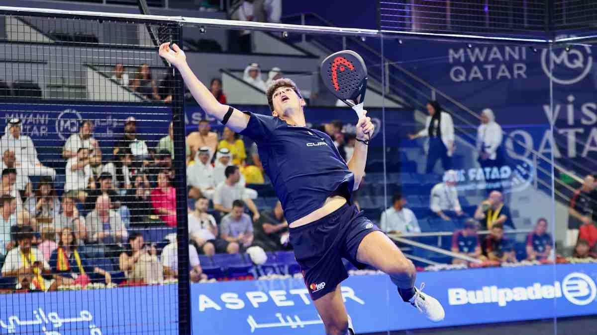 Coello durante el partido de semifinales ante Italia
