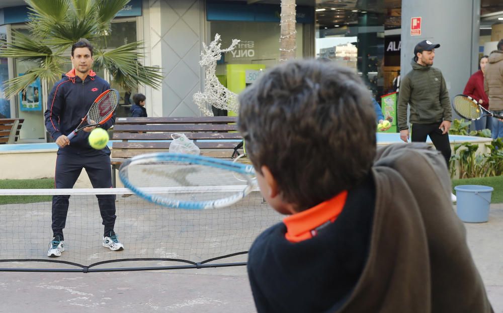 Baño de masas de David Ferrer en Valencia