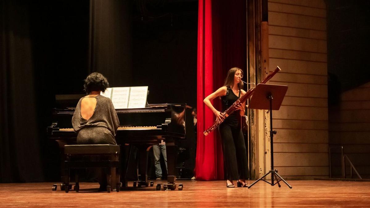 Un momento del recital de los alumnos del Conservatorio. |  | INÉS ESCANDÓN