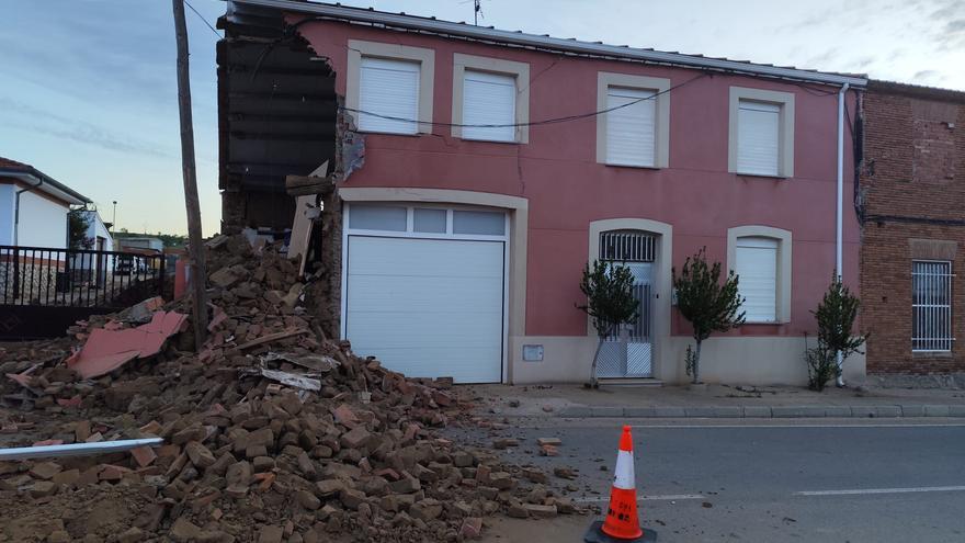 Derrumbe parcial de una vivienda en La Bóveda de Toro