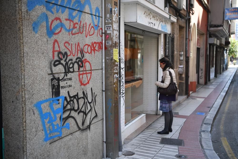 Pintadas de COAS en A Coruña