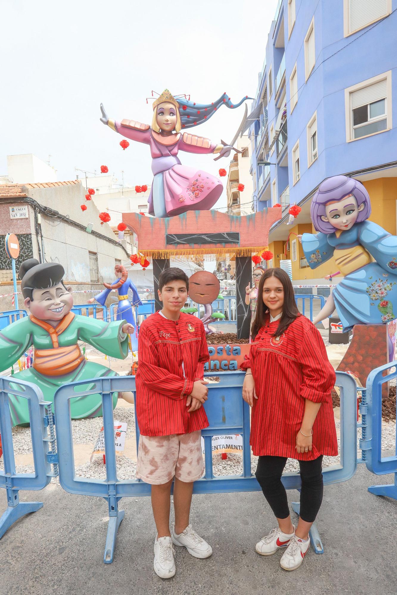 Hoguera del barrio de Los Molinos del Calvario en Torrevieja