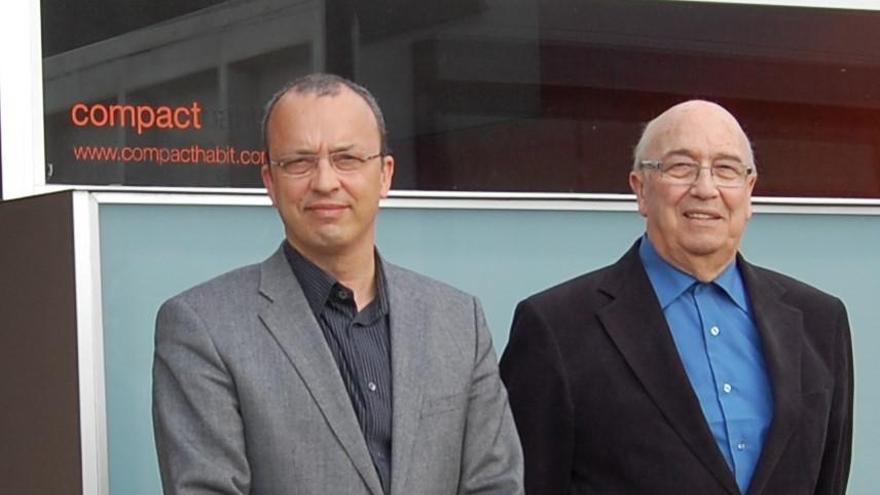 Jordi Tragant (esquerra), conseller delegat de Constructora d’Aro; Josep Tragant (dreta), president fundador