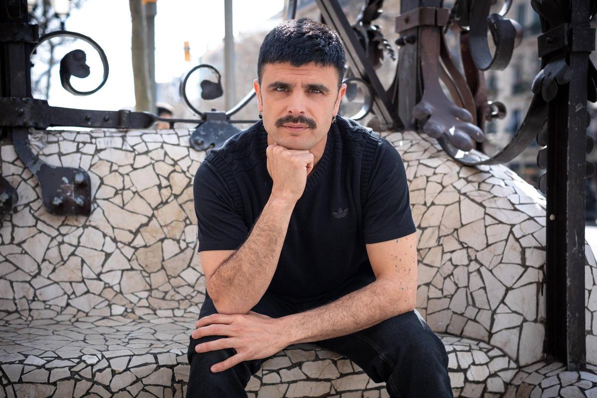 Rodrigo Cuevas, en el paseo de Gràcia de Barcelona, ​​la semana pasada