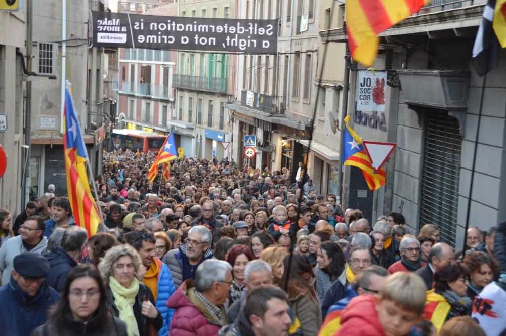 Berga omple els carrers amb una de les mobilitzaci