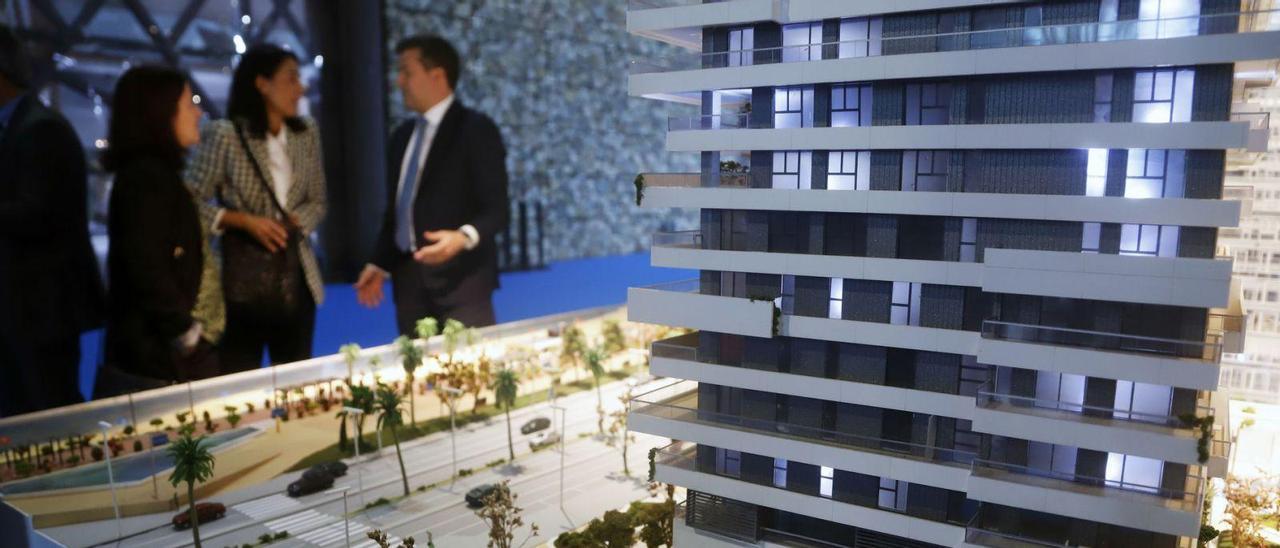 Una imagen de la última edición del Salón Inmobiliario del Mediterráneo, que se celebró hace unas semanas en Málaga. | ÁLEX ZEA