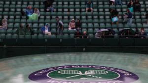 Lluvia en Wimbledon. EFE/EPA/NEIL HALL