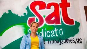 Vanesa Sánchez es delegada sindical del SAT
