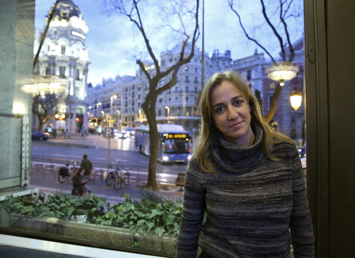 L’excandidata autonòmica d’IU, Tania Sánchez, a Madrid. L’excandidata autonòmica d’IU, Tania Sánchez, a Madrid.