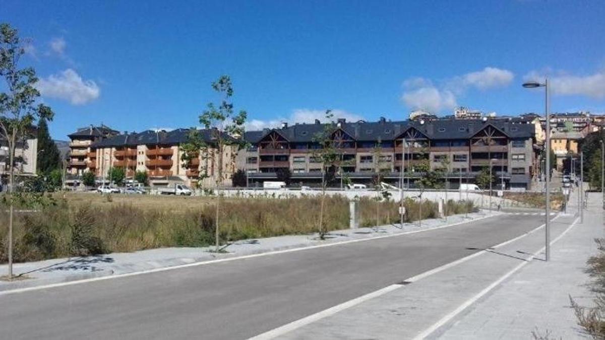 La zona de la Pedragosa on s'han de construir els pisos
