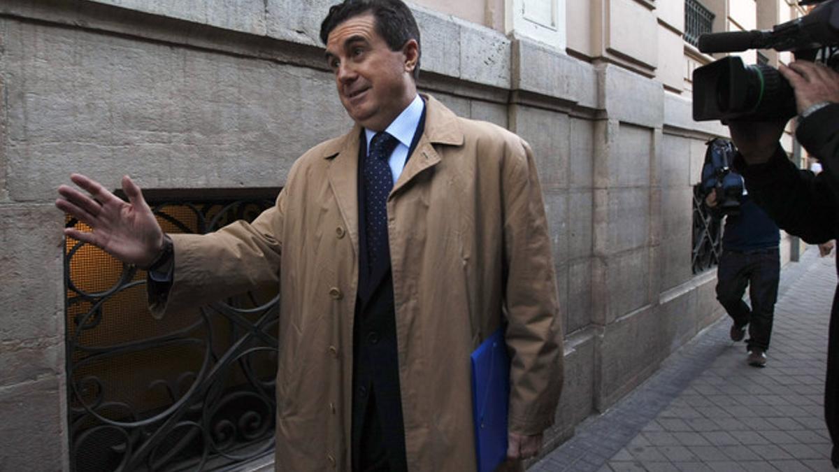 Jaume Matas sale de la Audiencia Nacional, el pasado 21 de mayo en Madrid.