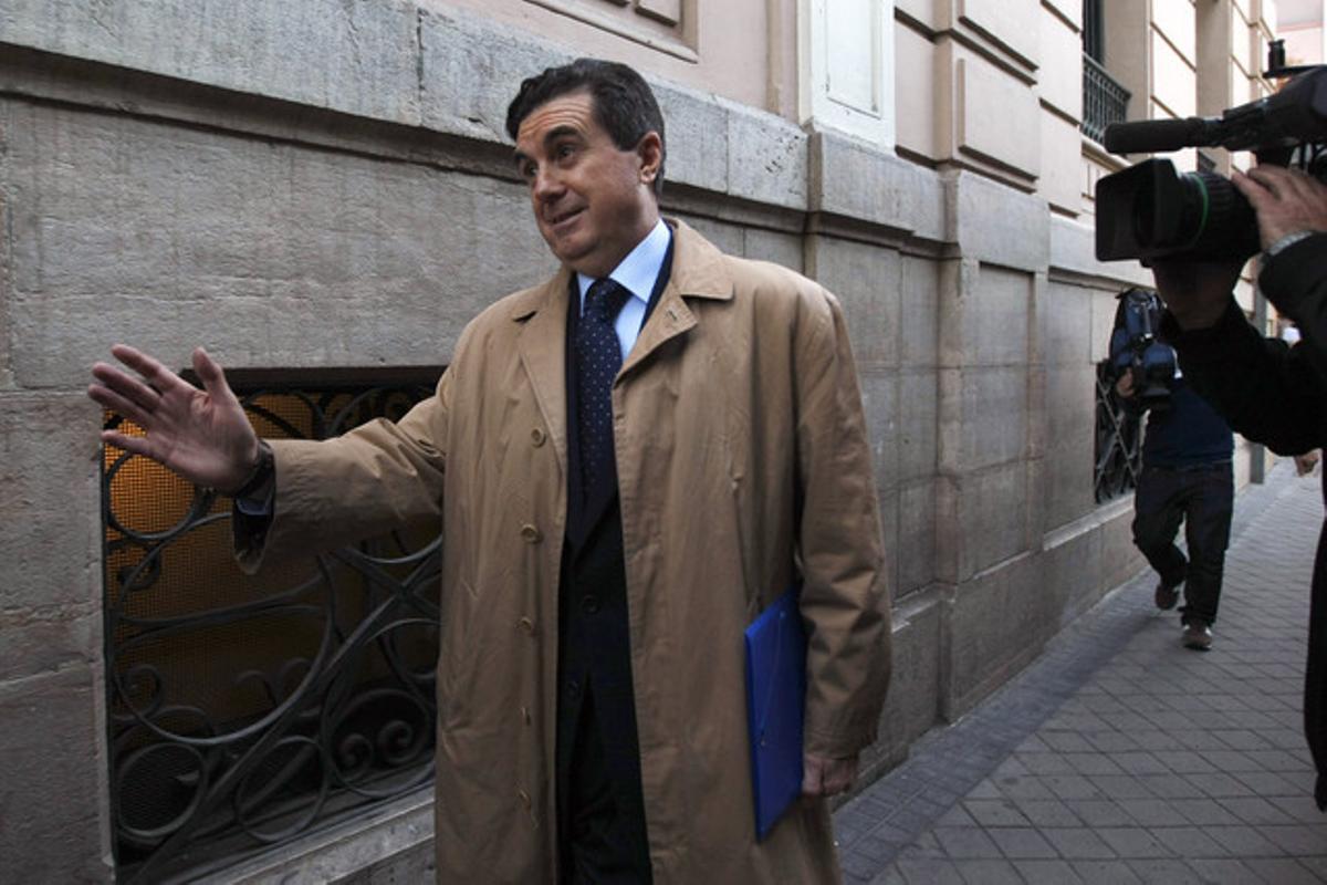 Jaume Matas sale de la Audiencia Nacional, el pasado 21 de mayo en Madrid.