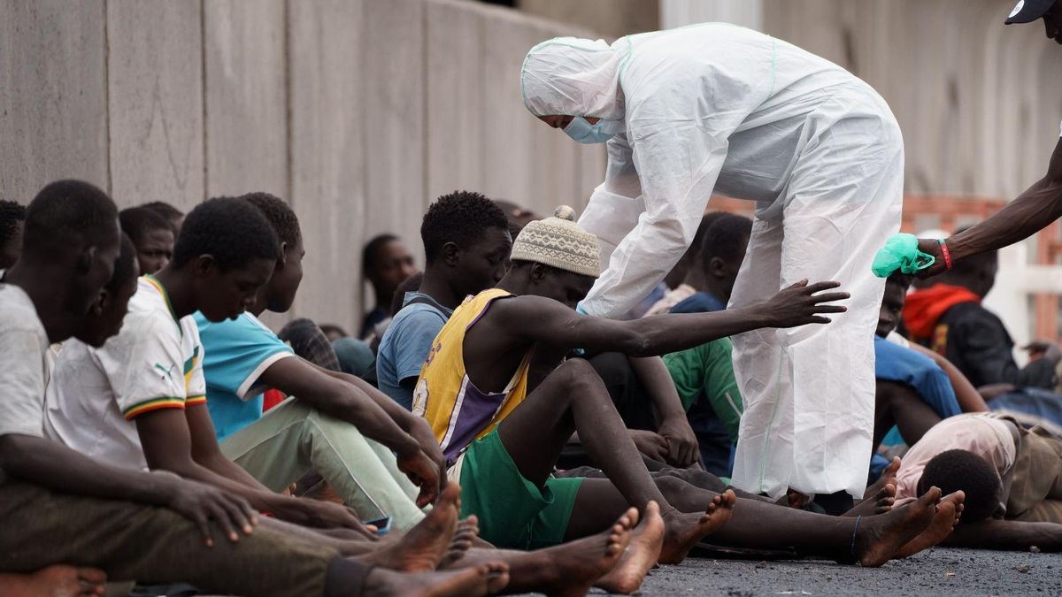 Migrantes llegados este lunes a Tenerife