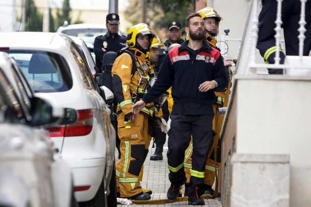 Un hombre se suicida en Palma provocando una nube tóxica que afecta a tres policías