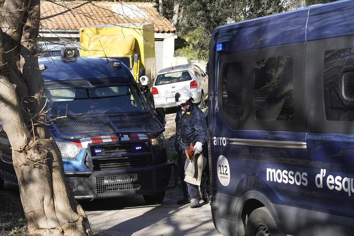 Les fotos del dispositiu policial al barri de Torre Gironella per cultiu il·legal de marihuana