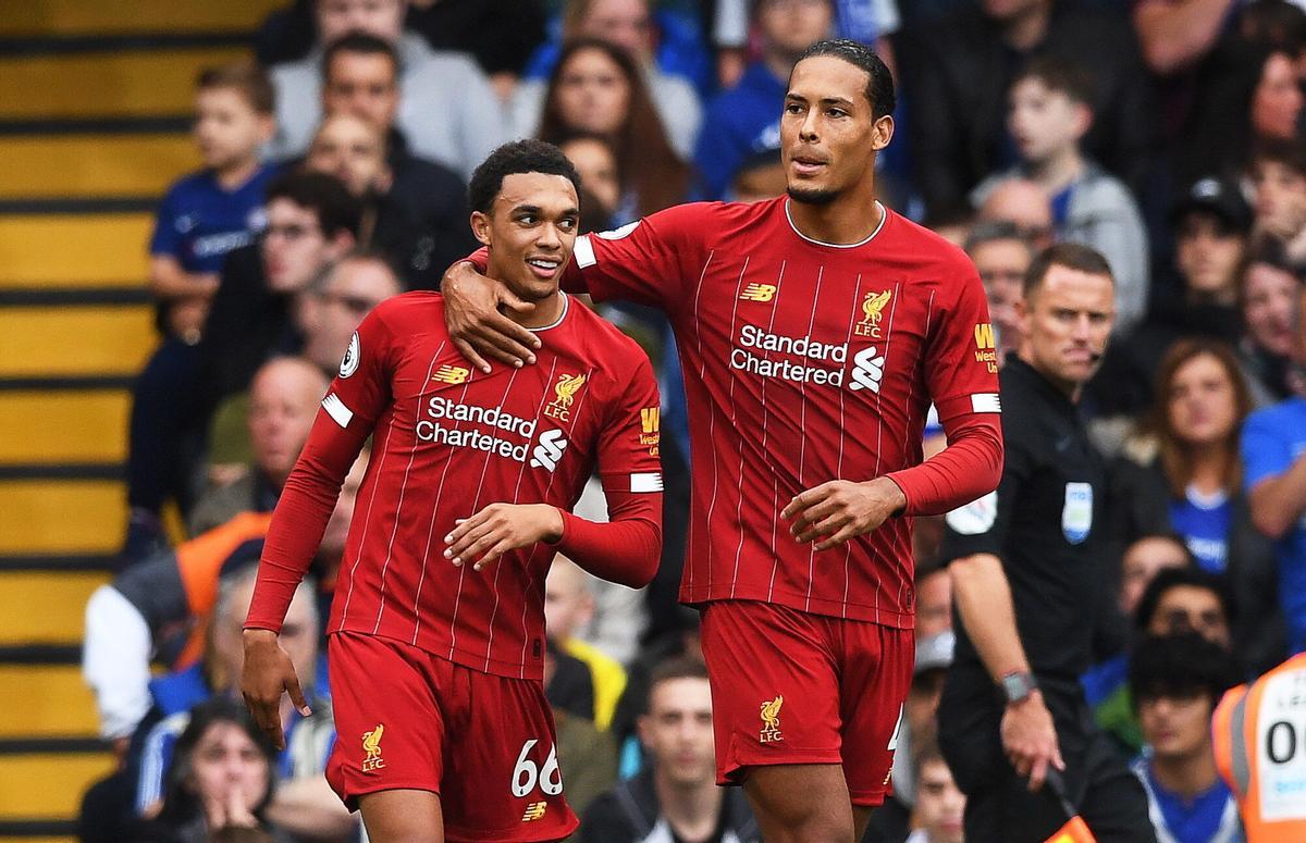 Alexander-Arnold y Van Dijk, en su etapa en el Liverpool