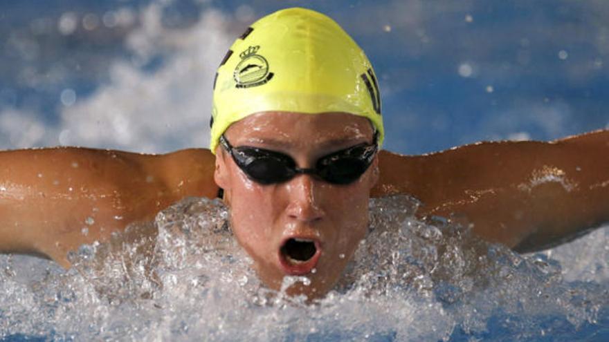 Mireia Belmonte, durante el campeonato de España.