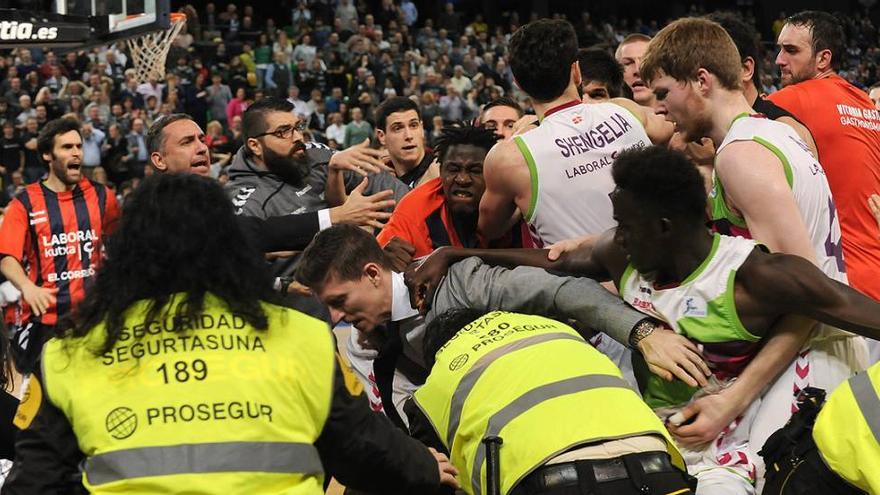 Todorovic y Shengelia, suspendidos de forma cautelar por la pelea de Miribilla