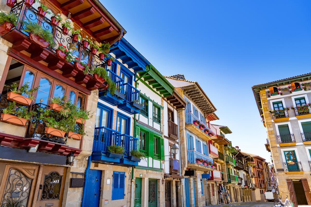 Fachadas coloridas de Hondarribia