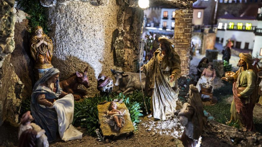 Así luce el Belén de Cáceres en el Palacio de la Isla