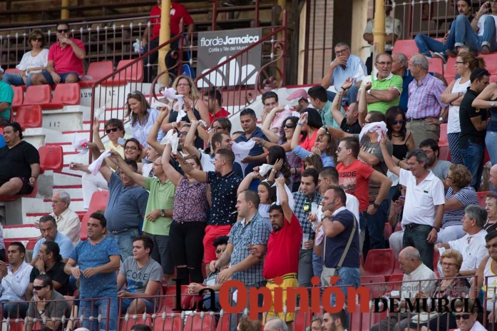 Ambiente en la Condomina durante la novillada de l