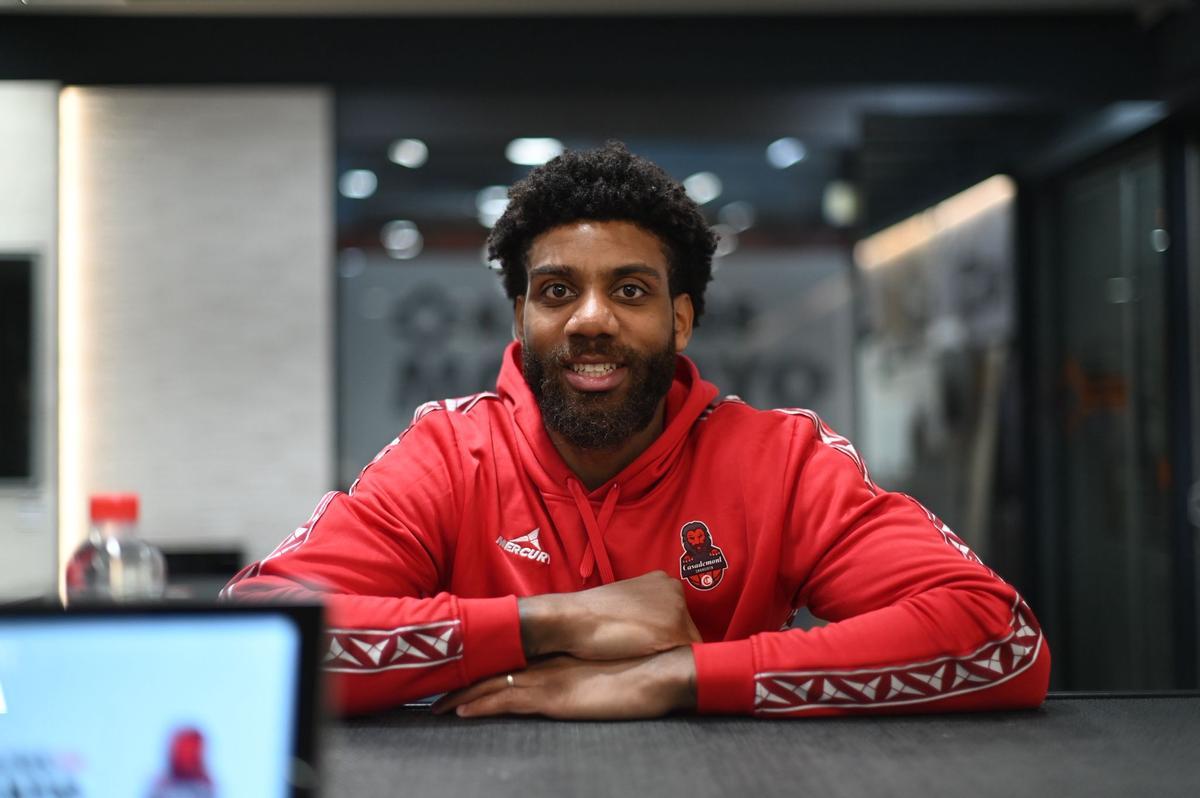 Justin Wright-Foreman, en su presentación como nuevo jugador del Casademont Zaragoza.