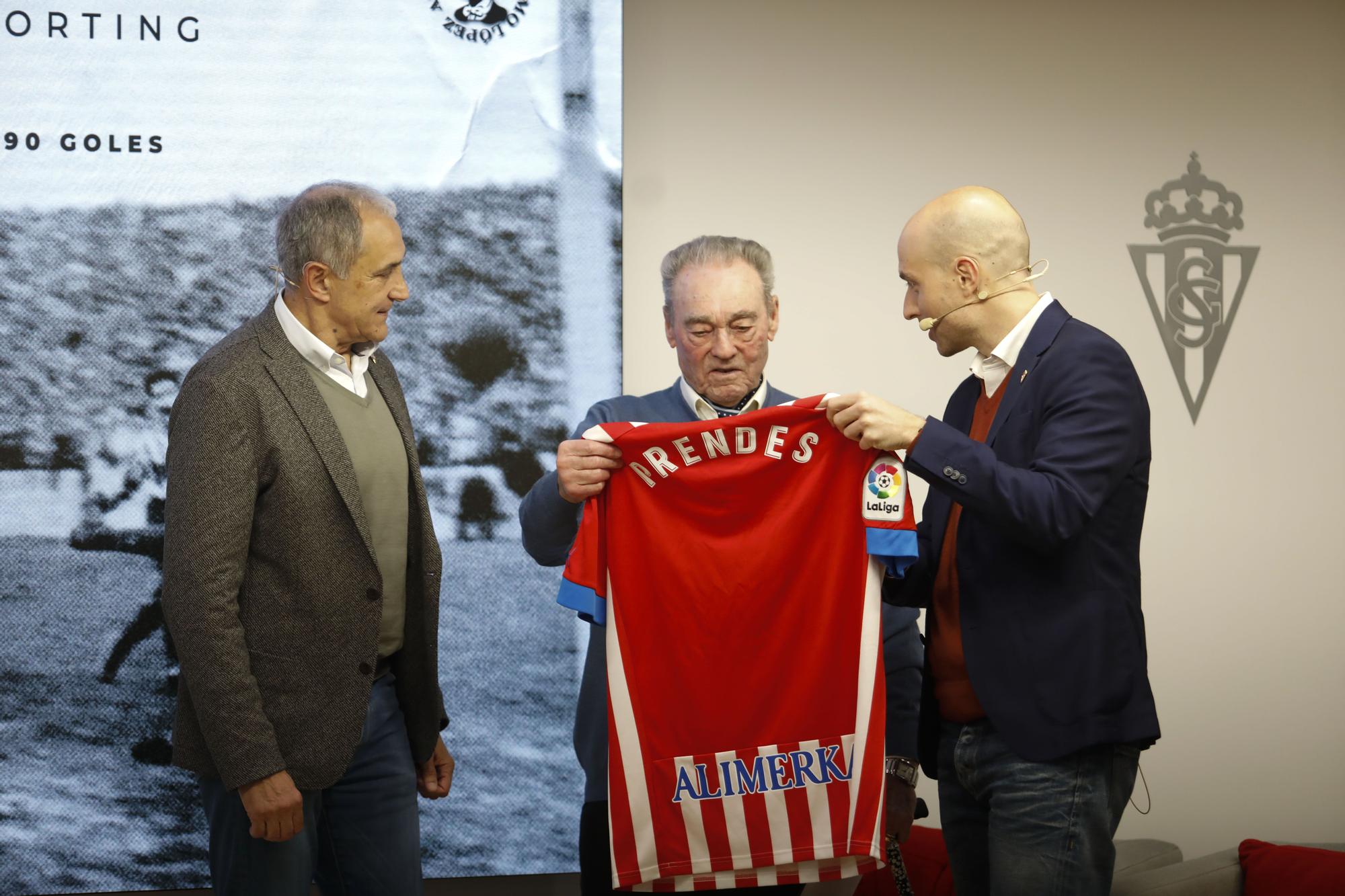 El homenaje del Sporting a Prendes, en imágenes