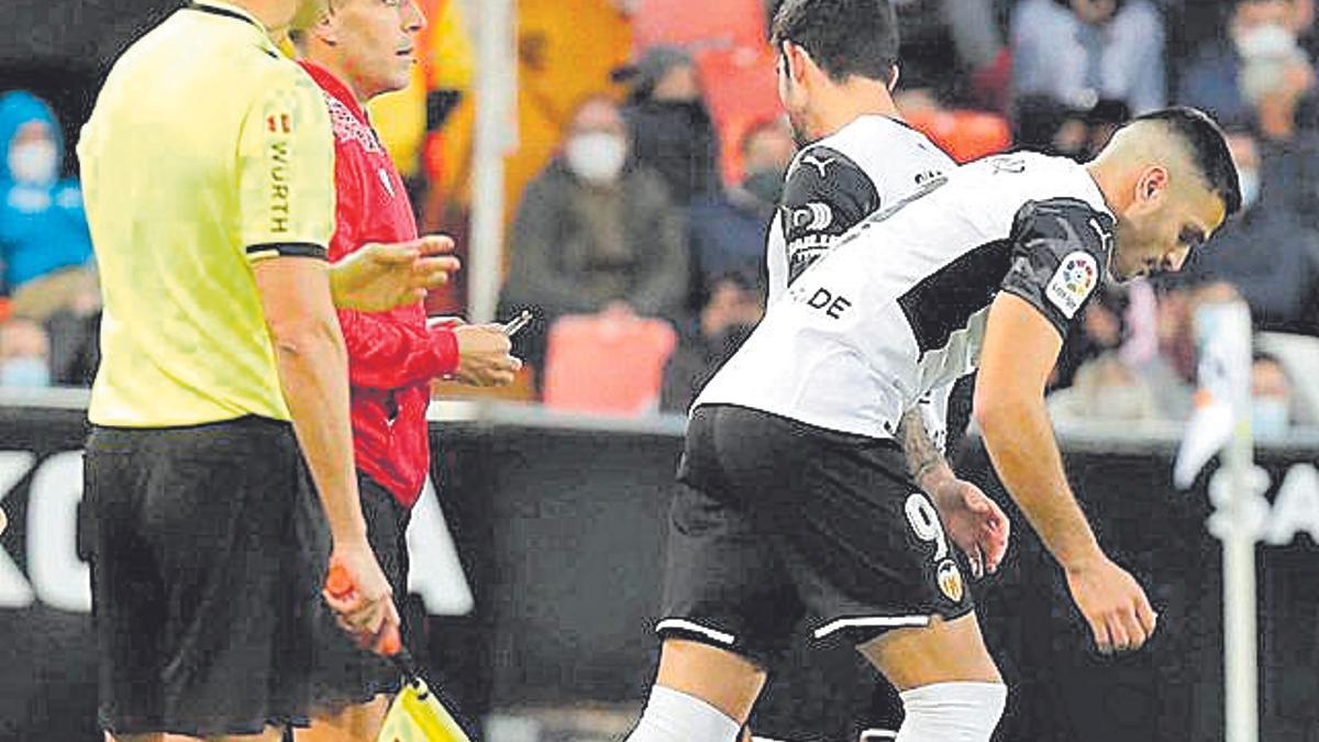 Guedes fue sustituido a la hora de juego en Mestala