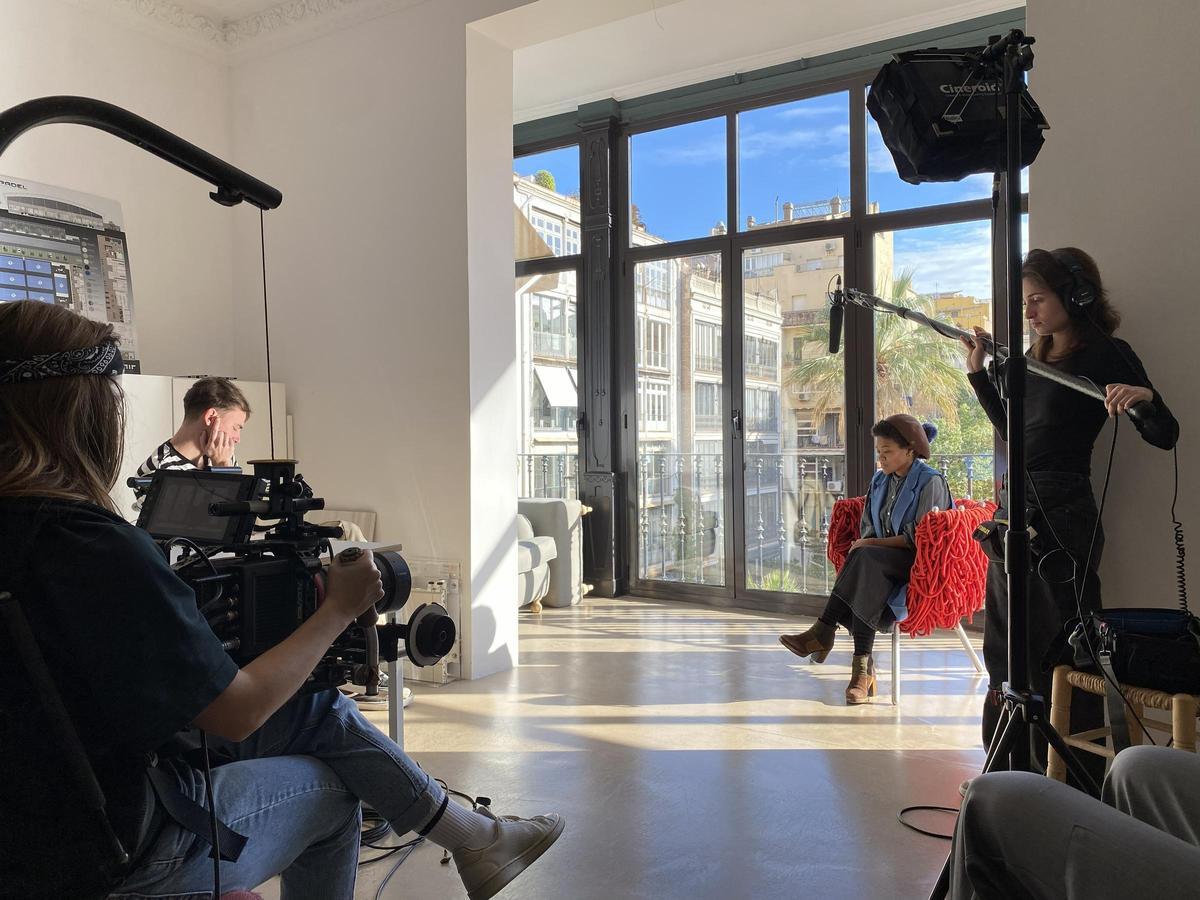 Una imatge del rodatge del documental RED.